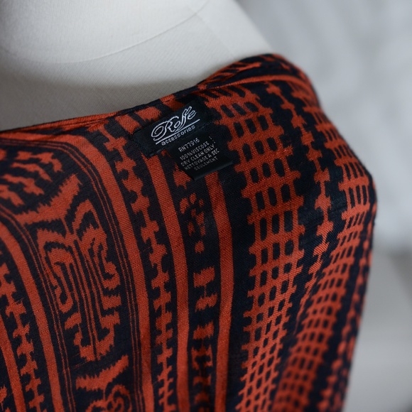 Anthropologie Roffe Beach Cover Up Duster Tribal Print - Picture 7 of 10